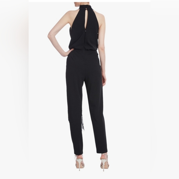 One33 Social Twist-front Fringe Jumpsuit - Picture 3 of 5
